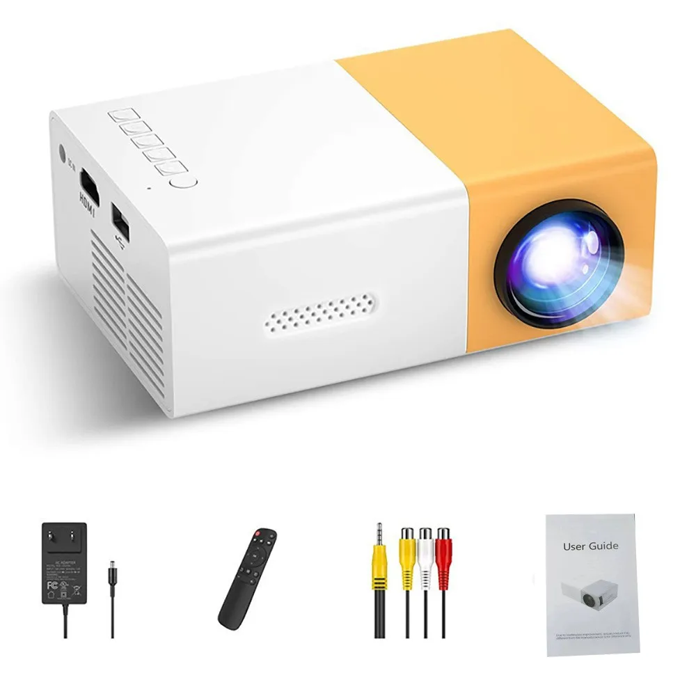 Mini Projector Portable - Proyektor TV Portabel 110V-220V, Proyeksi Layar
