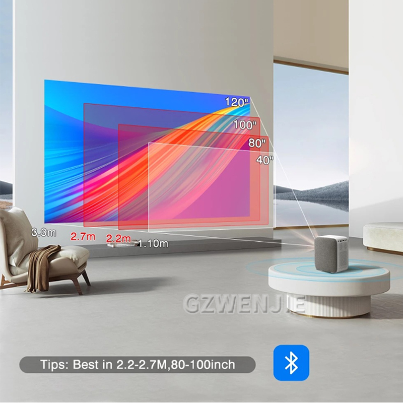 Mini Projector Portable - H6 Proyektor Mini LED 1080P Full