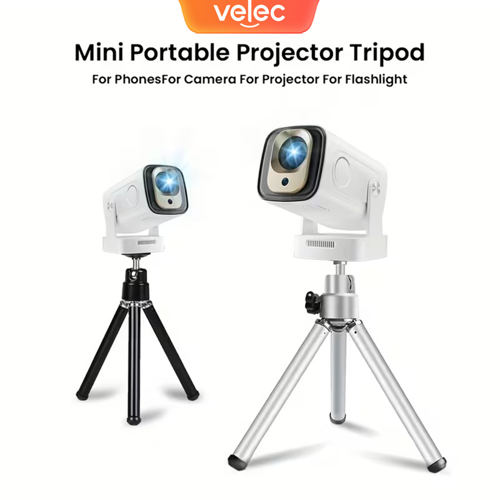 Mini Projector Portable - Tripod Proyektor Mini 360 ° Dapat
