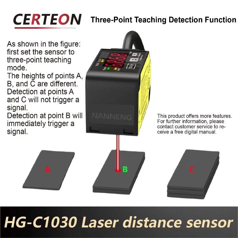 Laser Distance Measure - HG-C1030 Sensor Jarak Laser, Pengukuran Perpindahan,