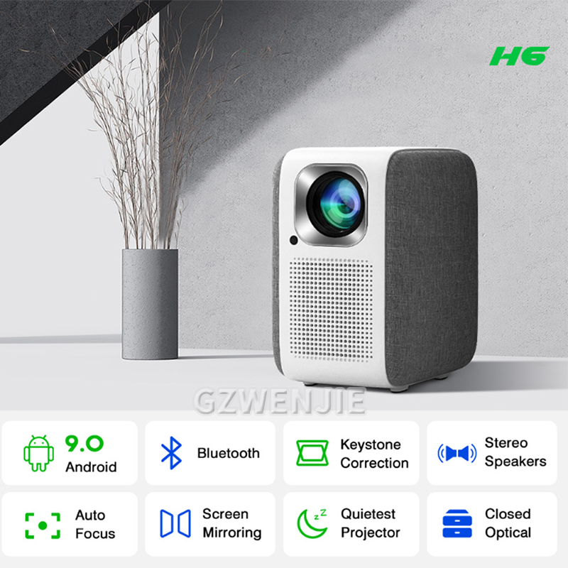 H6 Proyektor Mini LED 1080P Fu - Mini Projector Portable ulasan dan harga