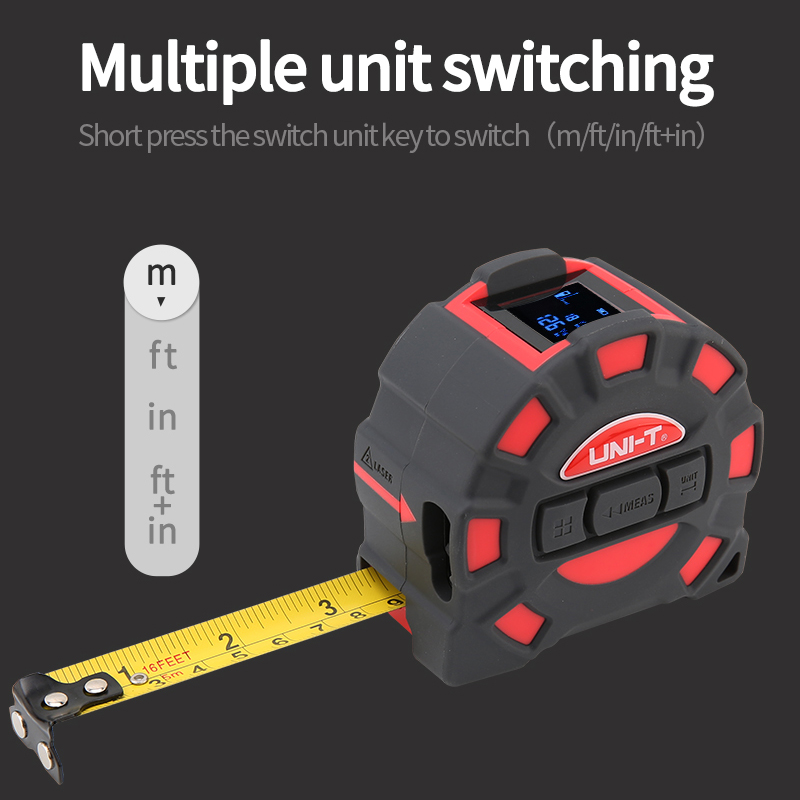 UNI-T 2 Dalam 1 50M 60M Alat U - Laser Distance Measure ulasan dan harga