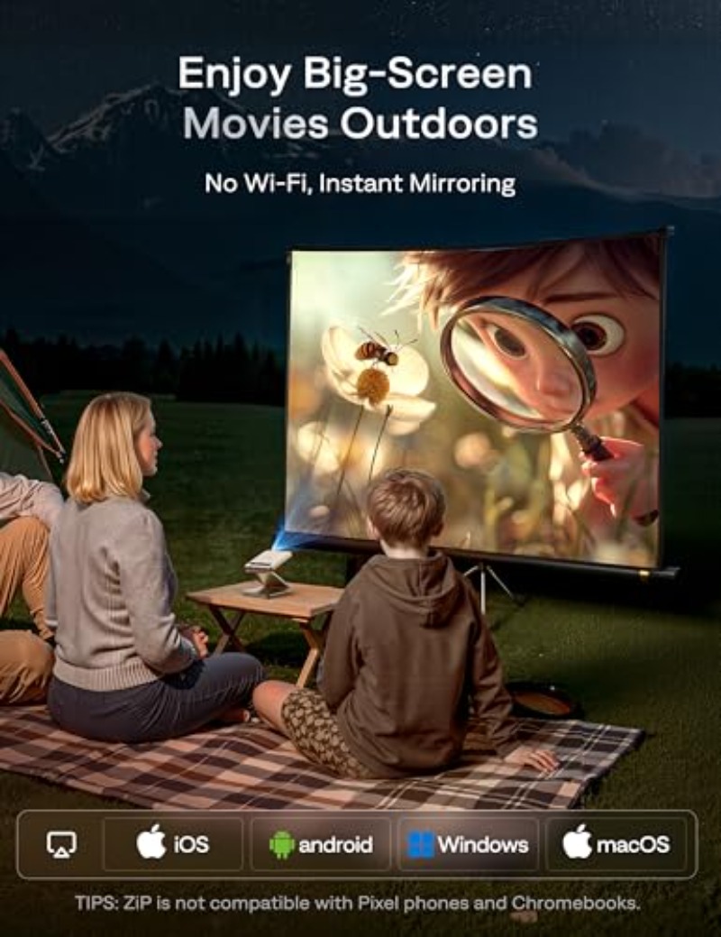 Yinzam ZIP Gold Proyektor Port - Mini Projector Portable ulasan dan harga